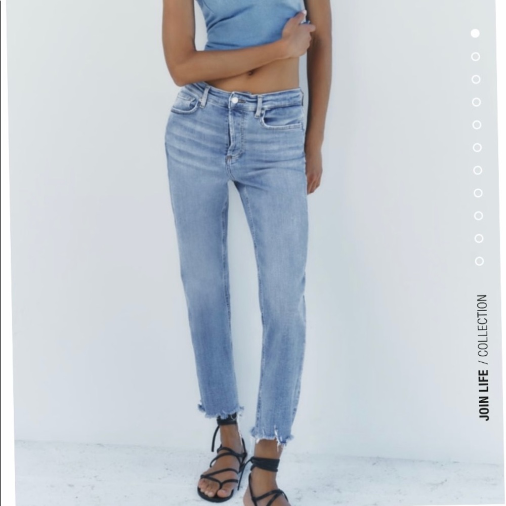 Zara Dreed Flare Jeans